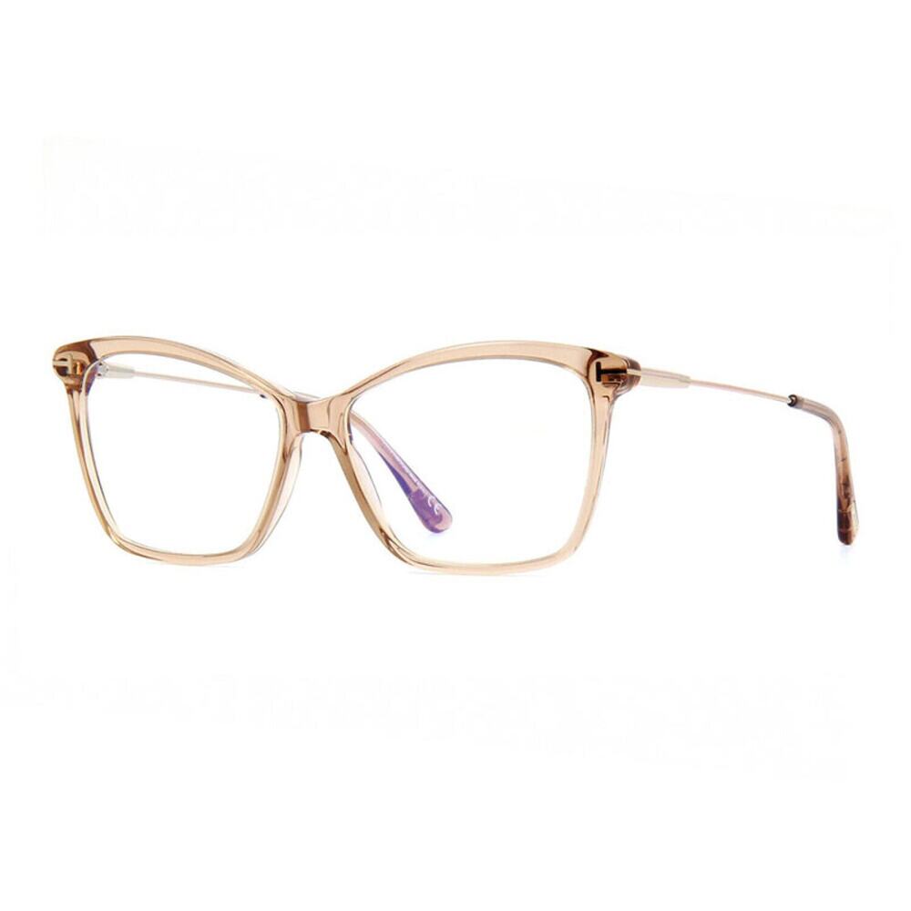 NEW Tom Ford FT5687-B 045 Shiny Light Brown Sunglasses Authentic